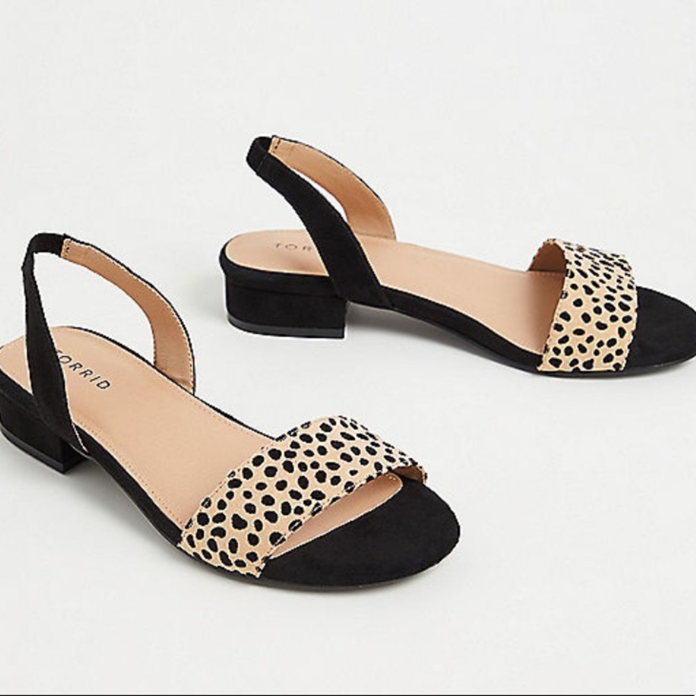 Leopard Low Heel Slingback